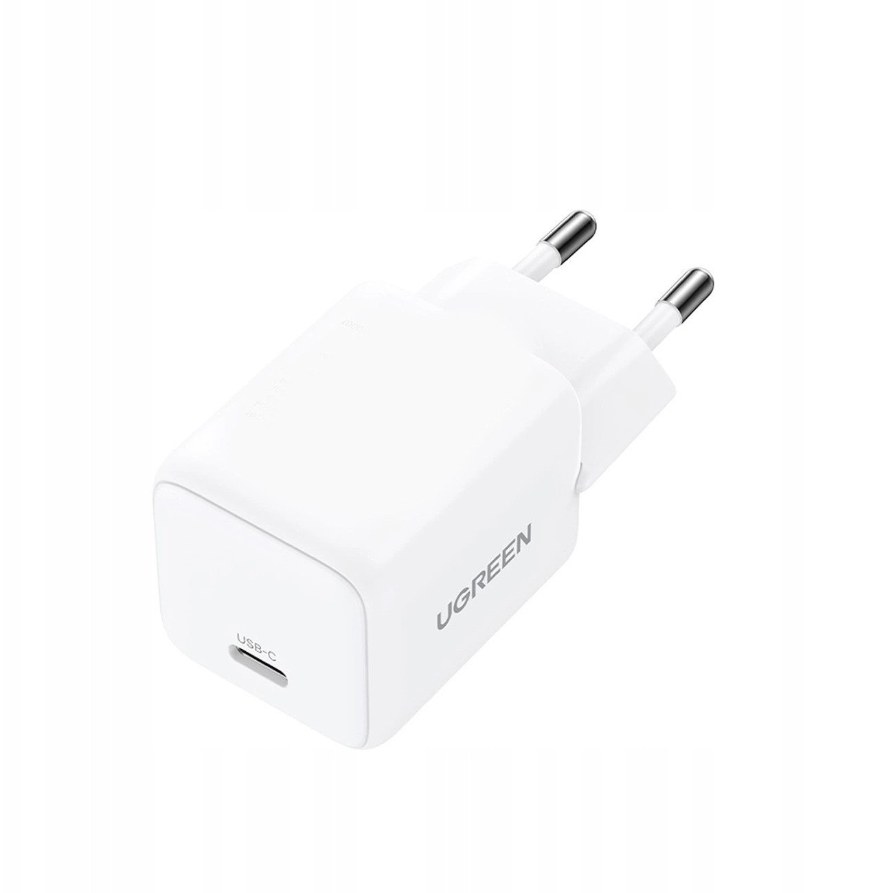 Полнач за ѕид Ugreen X512, USB-C, GaN, 20W, бел