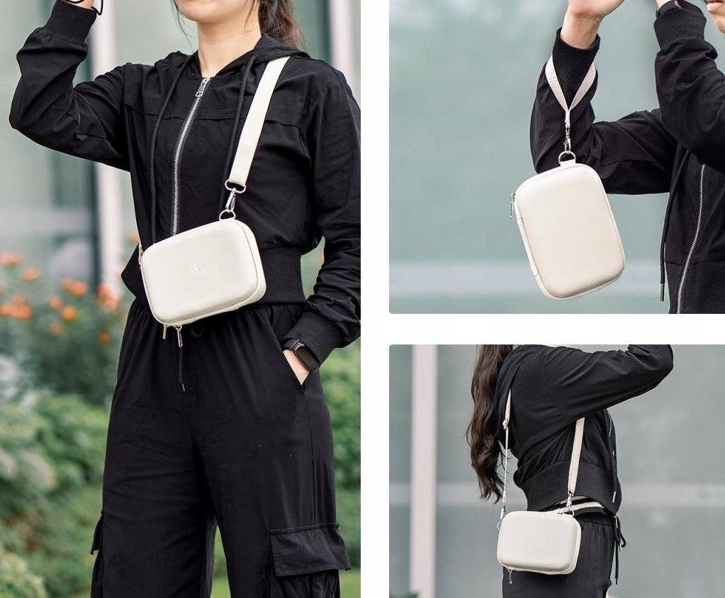 Çantë mbrojtëse për kamerë K&amp;F Concept, mini, trup i fortë EVA, bezhë