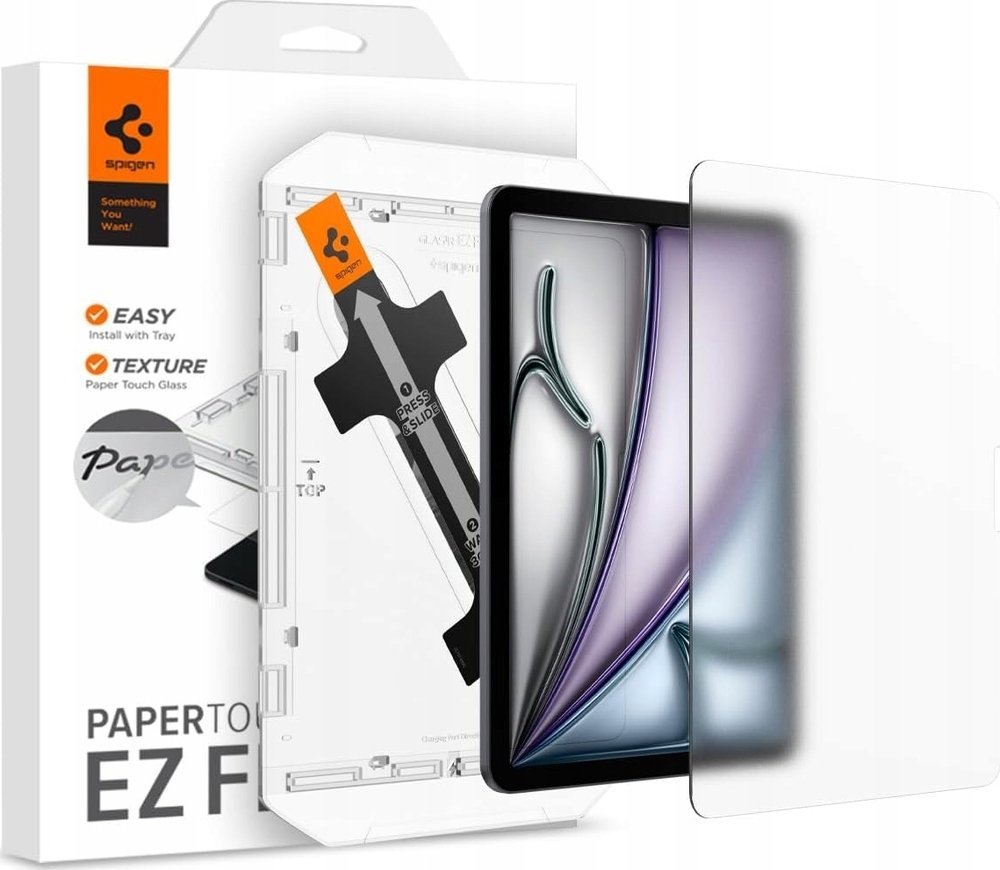Mbrojtës ekrani Spigen Paper Touch EZ Fit, për iPad Air 11" 2024, mat, transparent