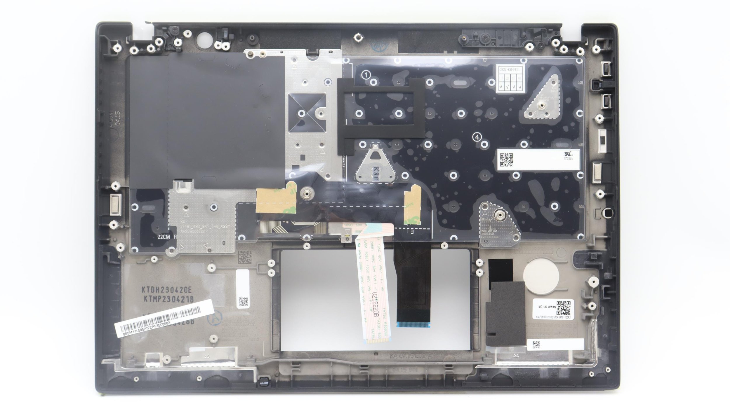 Set kapak dhe tastierë Lenovo 5M11L59469 ThinkPad T14s Gen 4, me ndriçim, i zi