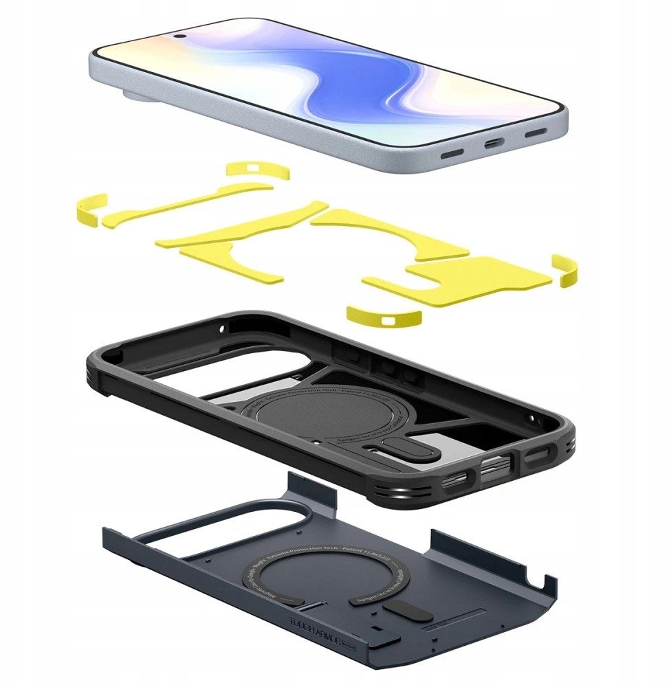 Mbulesë telefoni Spigen Resistant Armor për Google Pixel 10 dhe Pixel 10 Pro, rezistente ndaj goditjeve, blu