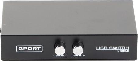 Прекинувач за податоци Gembird USB - Switch, 2: 1, рачно, USB