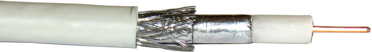 Коаксијален кабел Cabletech F690 BV, 1.0mm, бобина 305m, бела