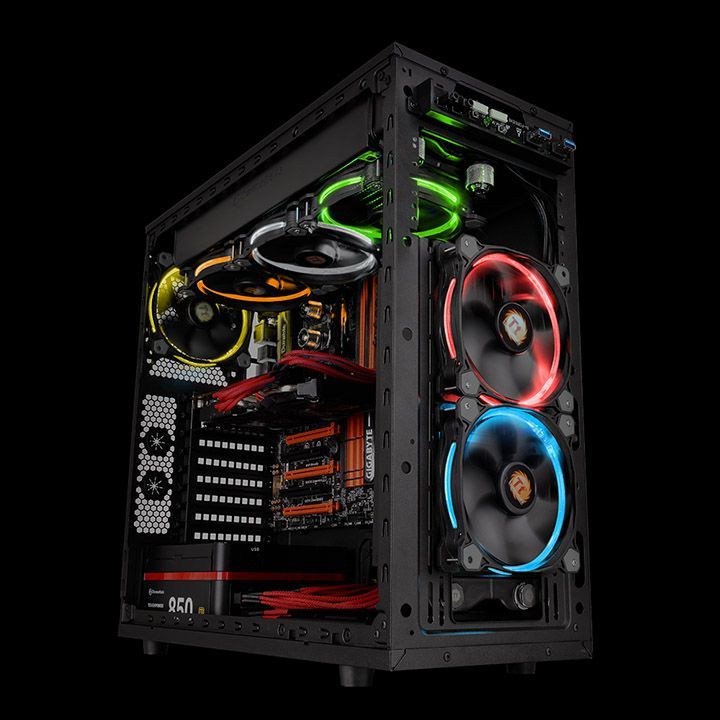 Ftohës për kompjuter Thermaltake Riing 12 LED, RGB, 3 copë