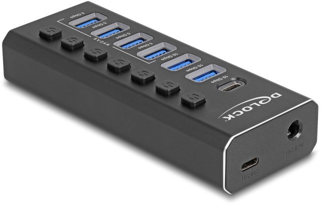 USB hub DeLOCK 64326, 4 porta, USB 2.0, i zi