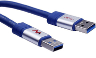 Kabllo Maclean USB-A - USB-A, 3m, e kaltër