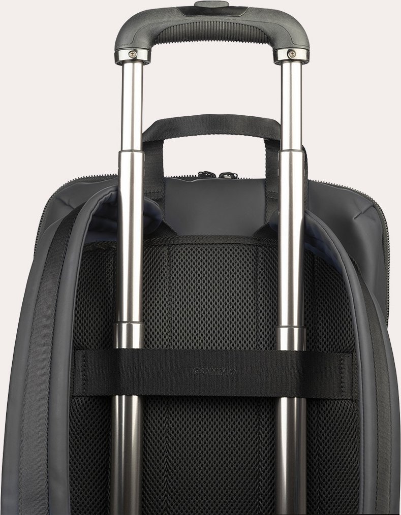 Çantë shpine TUCANO Rubberized, 15.6", material i gomuar, unisex, e zezë