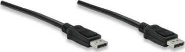Kabllo Techly DisplayPort - DisplayPort, 0.5m, e zezë