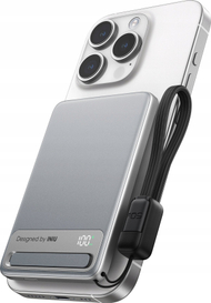 Power bank INIU MagPro Slim 5K, 5000mAh, wireless Qi2 15W, i bardhë