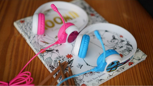 Kufje me mikrofon BuddyPhones, StudyBuddy, të bardha