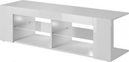 Komodë TV Bed Meble Texas RTV, 134x40 cm, e bardhë