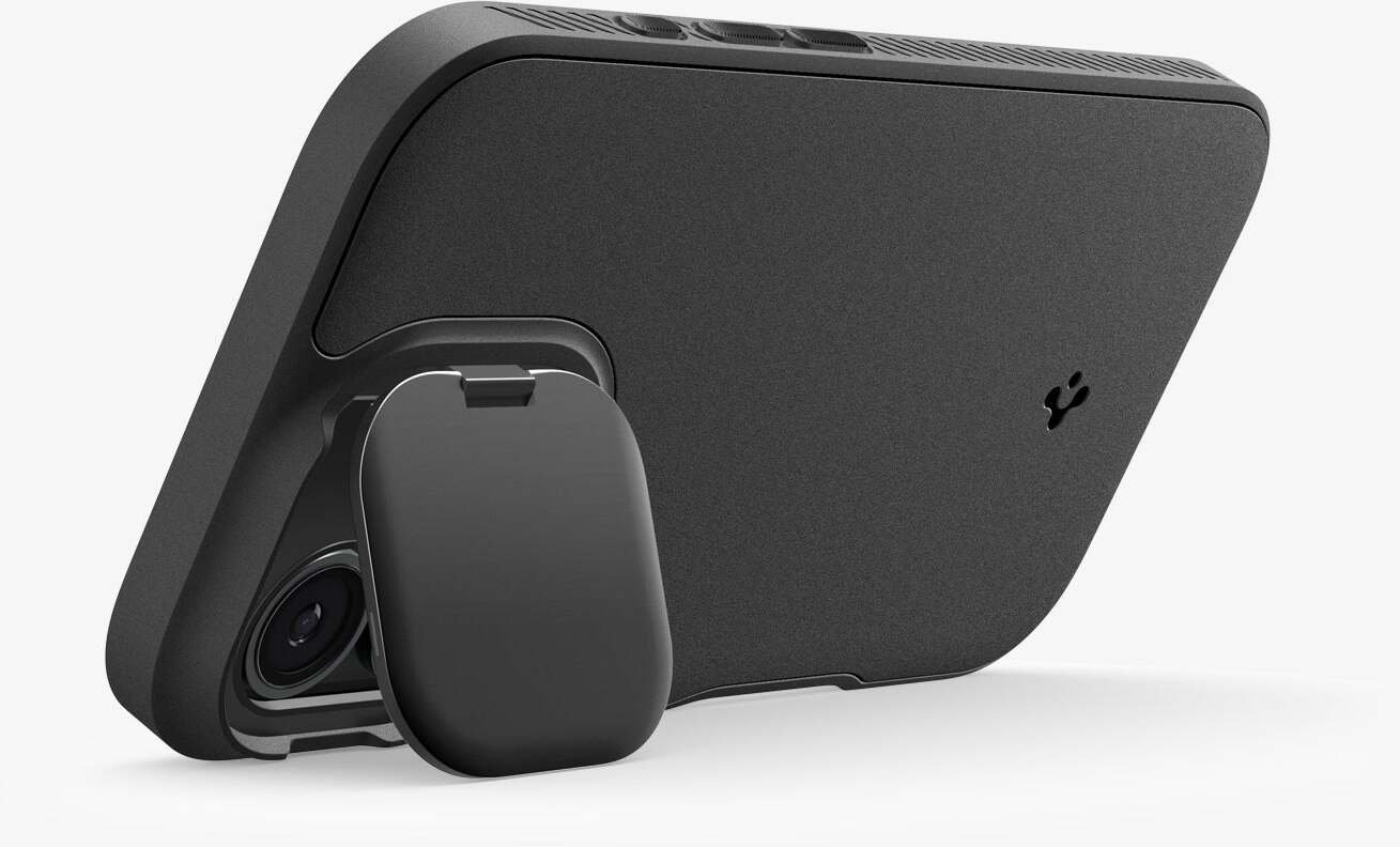 Заштитна маска Spigen Optik Armor MagSafe, за iPhone 17, црна