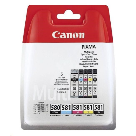 Ngjyrë Canon PGI-580/CLI-581 PGBK/C/M/Y/BK MULTI