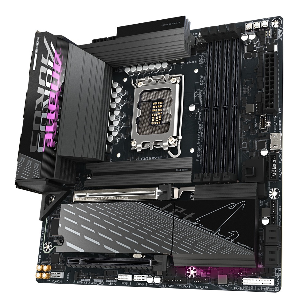 Pllakë amë Gigabyte B860M AORUS ELITE WIFI 6E, Micro-ATX, LGA 1851, DDR5, e zezë