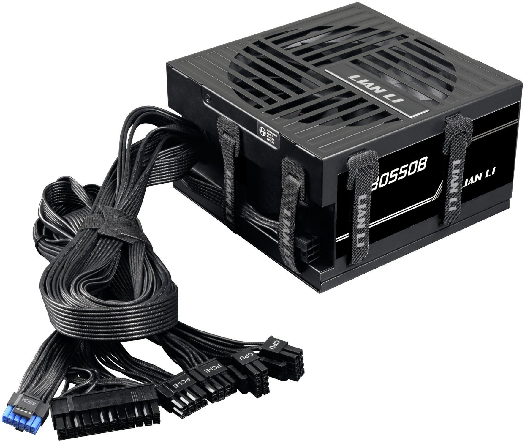 Furnizues rryme Lian Li RB Series 550W, 80 PLUS Bronze, gjysmë modular, i zi