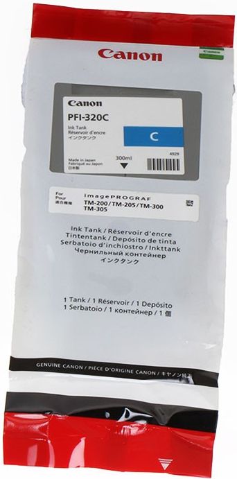 Bojë printeri Canon PFI-320 C, Cyan, origjinale