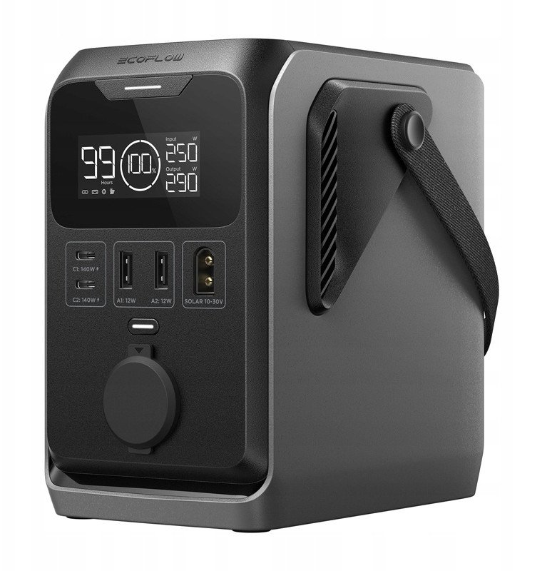 Stacion energjie portativ EcoFlow TRAIL 300 DC PPS, 288Wh, gri