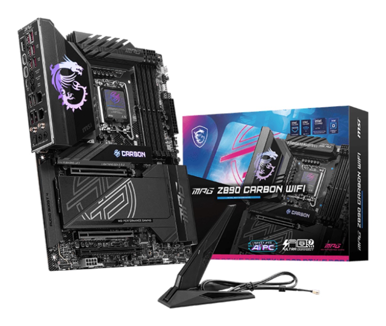 Pllakë amë MSI MPG Z890 CARBON WIFI, Intel Z890, LGA 1851, DDR5, ATX, e zezë