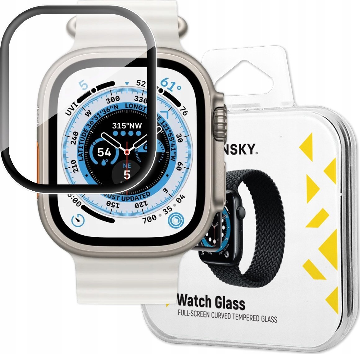 Xham mbrojtës Wozinsky Full Glue për Apple Watch Series 10 42mm, paketim 2 copë, transparent