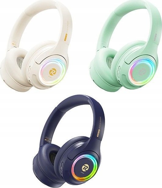 Kufje Bluetooth Remax RB-760HB, V5.3, LED, blu