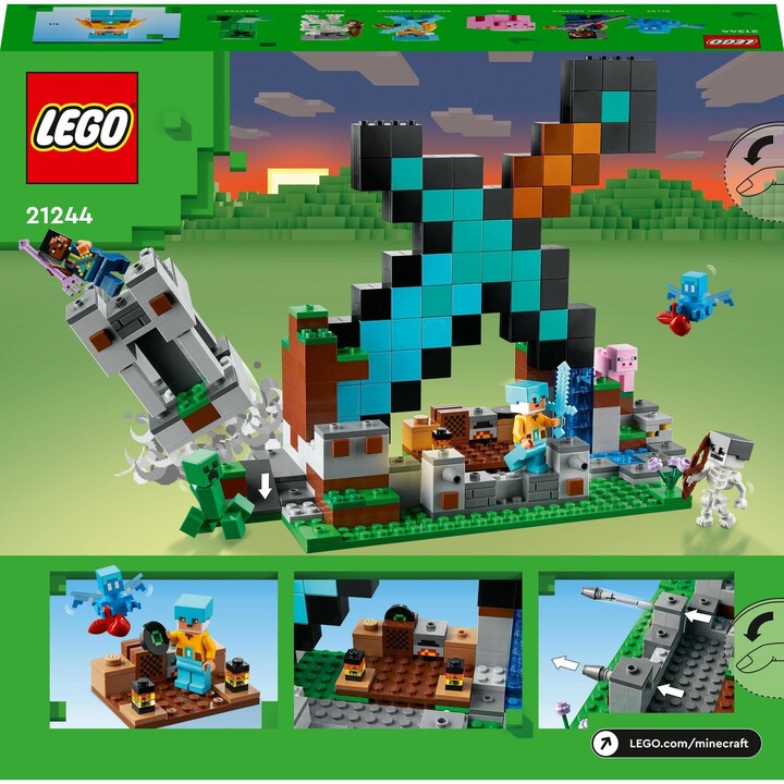 Set LEGO® Minecraft 21244 Knight's Base, 427 pjesë