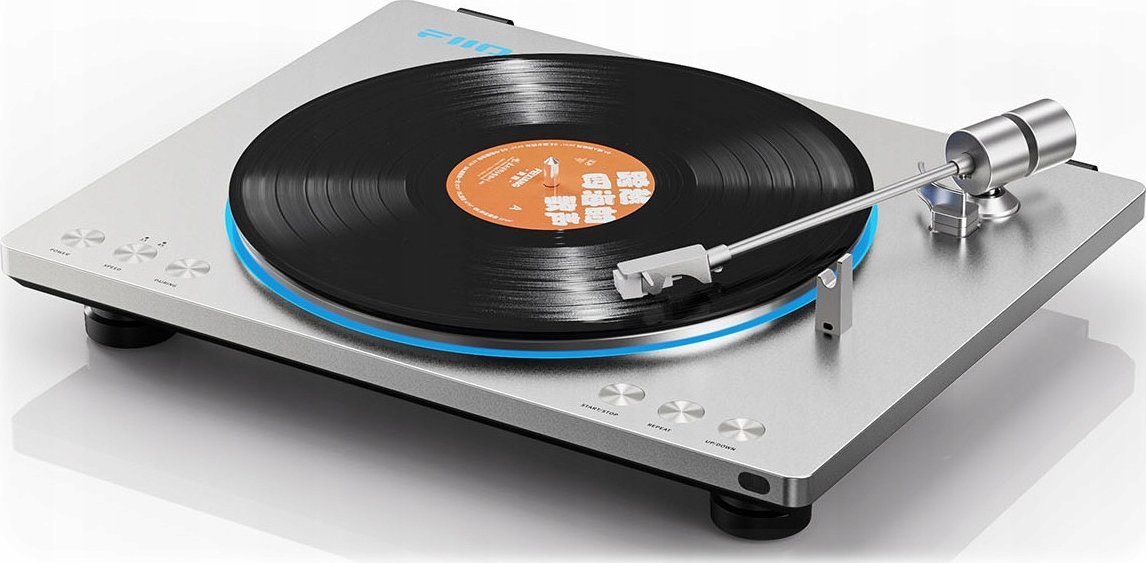 Грамофон FiiO TT13, автоматски, со фоно-предзасилувач, сребрен