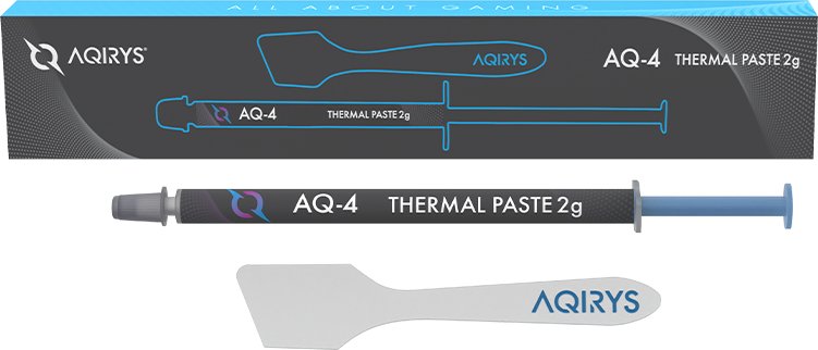 Pastë termike AQIRYS AQ-4, 2g, përçueshmëri e lartë termike, gri