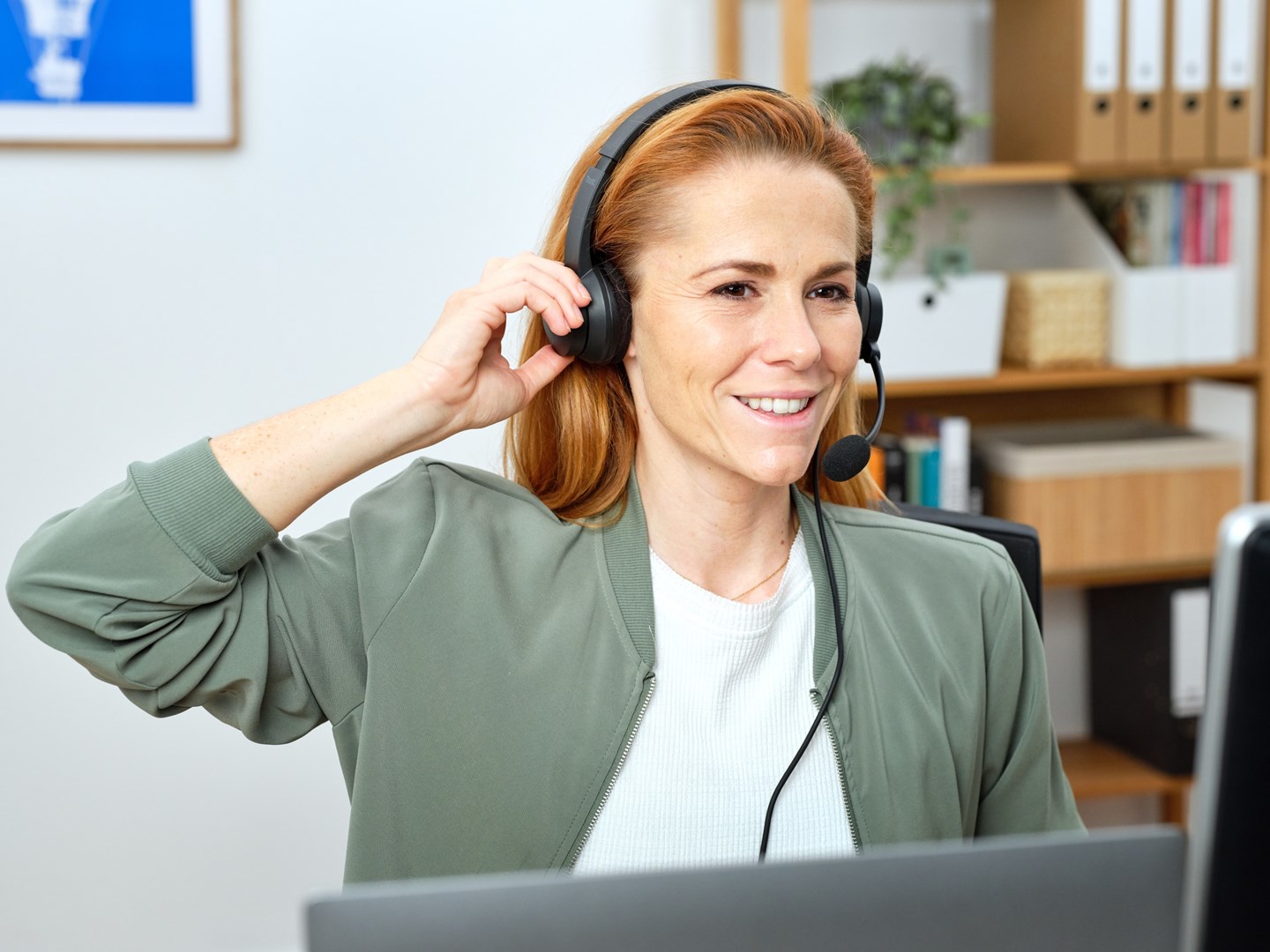 Kufje PC Ayda USB-ENC, USB/USB-C, të zeza