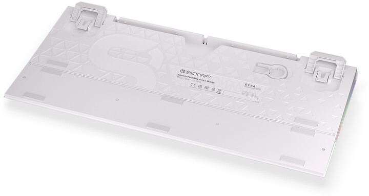 Tastierë Endorfy Omnis Pudding Onyx White Blue, Kailh Blue, US, e bardhë