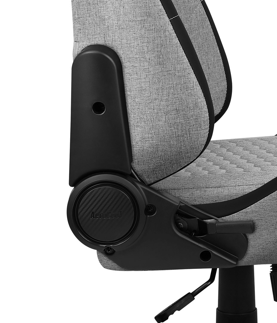 Karrige për lojëra Aerocool CROWN AeroWeave, 150kg, e hirtë