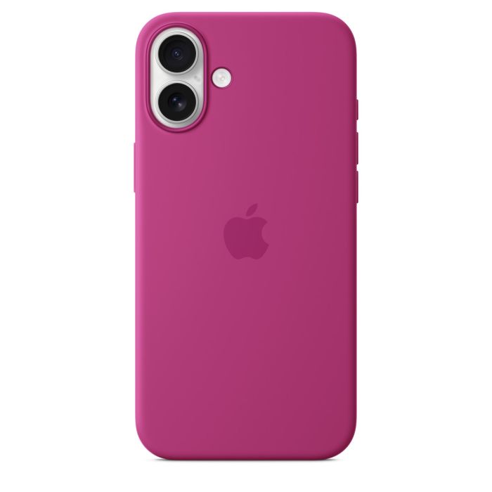 Apple iPhone 16 Plus Silicone Case with MagSafe, Fuchsia (Seasonal)
