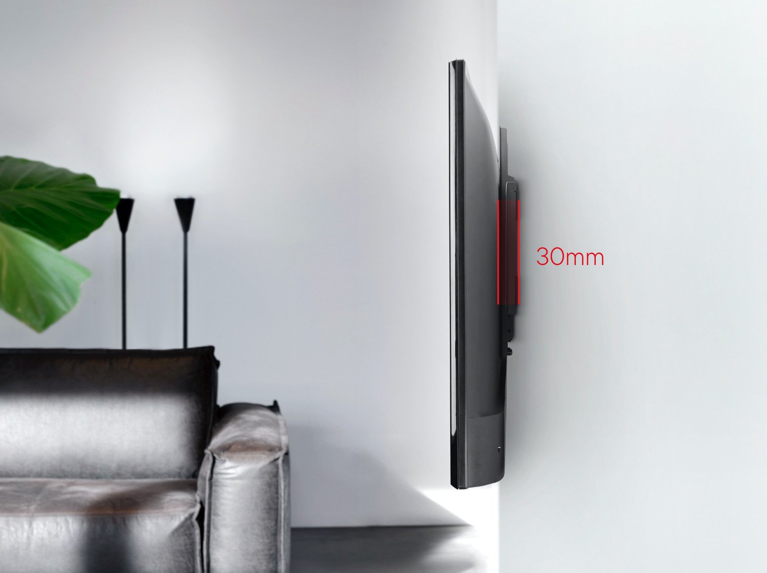 Mbajtëse muri për TV One For All WM5610, 42-100", fikse, e zezë