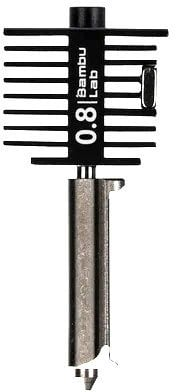 Хотенд за 3Д печатач Bambu Lab A1, млазница од зацврстен челик, четка, црн