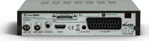 Dekoder DVB-T2 Smart SAT-2, H.264 H.265 HEVC, HDMI USB, i zi