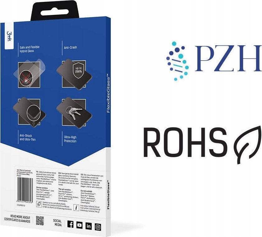 Xham mbrojtës 3MK FlexibleGlass për Samsung Galaxy A16, fleksibël, transparrent