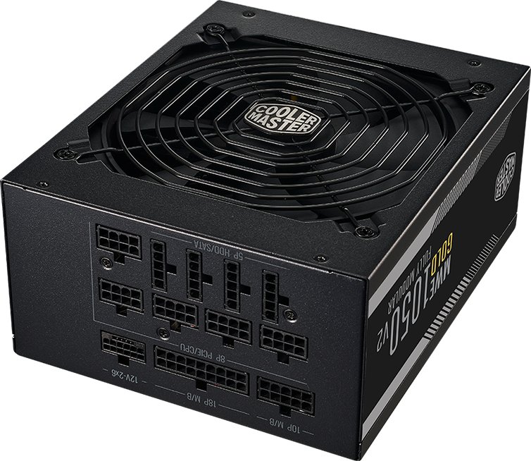 Напојување Cooler Master MWE Gold 1050 V2 ATX 3.1, 1050W, 80 Plus Gold, црно