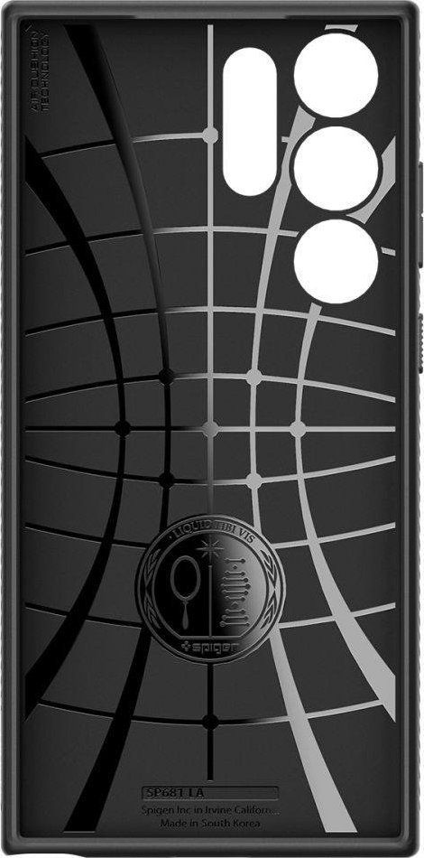 Mbulesë telefoni Spigen Liquid Air, Samsung Galaxy S23 Ultra, TPU, e zezë