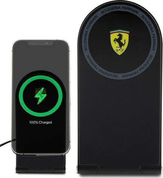 Karikues induktiv Ferrari MagSafe 2in1, 15W, i palosshëm, i zi