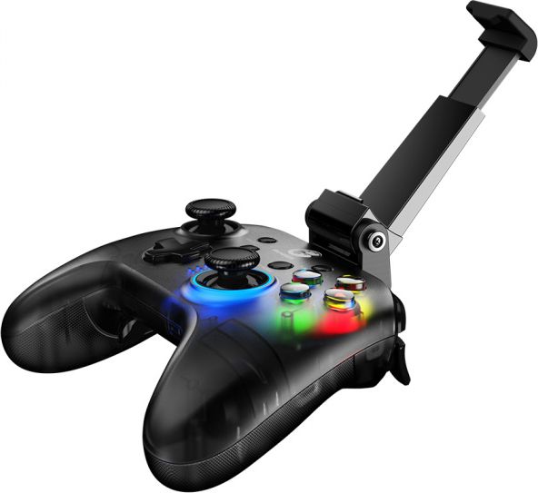 Gamepad pa tela GameSir T4 Pro, multi platformë, LED RGB, transparent