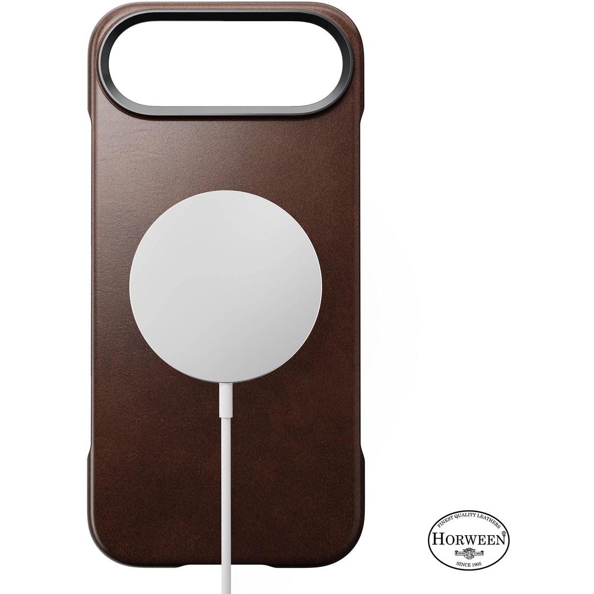 Mbrojtëse telefoni Nomad Traditional Horween Case, për iPhone Air, MagSafe, kafe