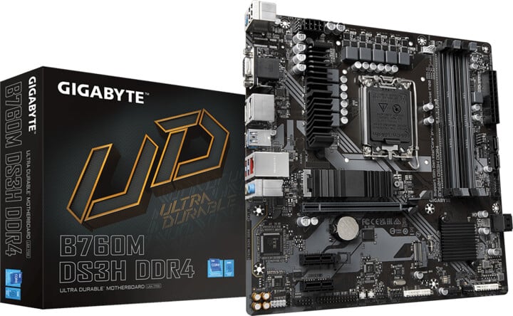 [OUTLET] Pllakë amë GIGABYTE B760M DS3H DDR4 - Intel B760