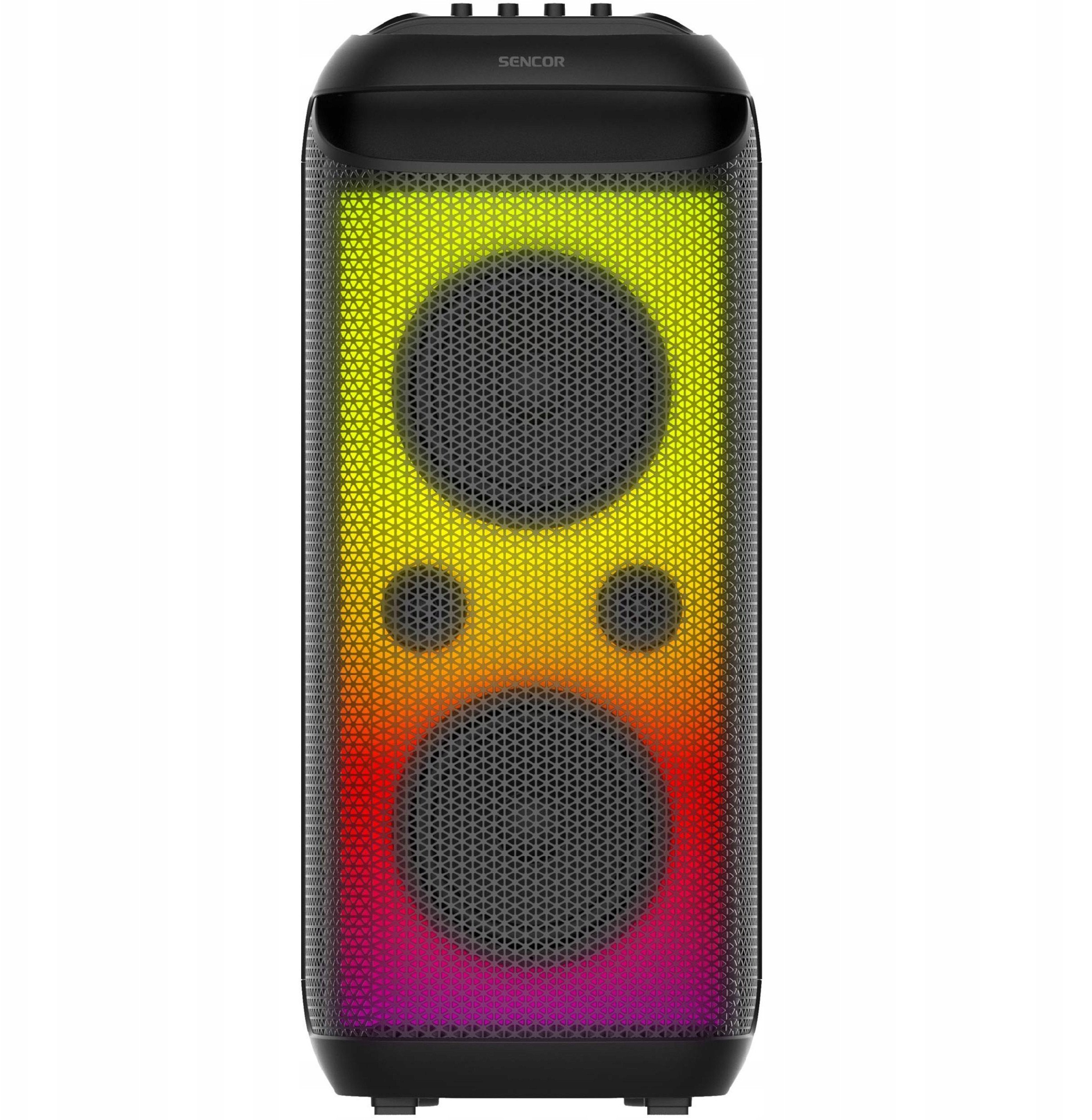 Kutë altoparlanti Bluetooth Sencor Partybox, 250W, karaoke, e zezë