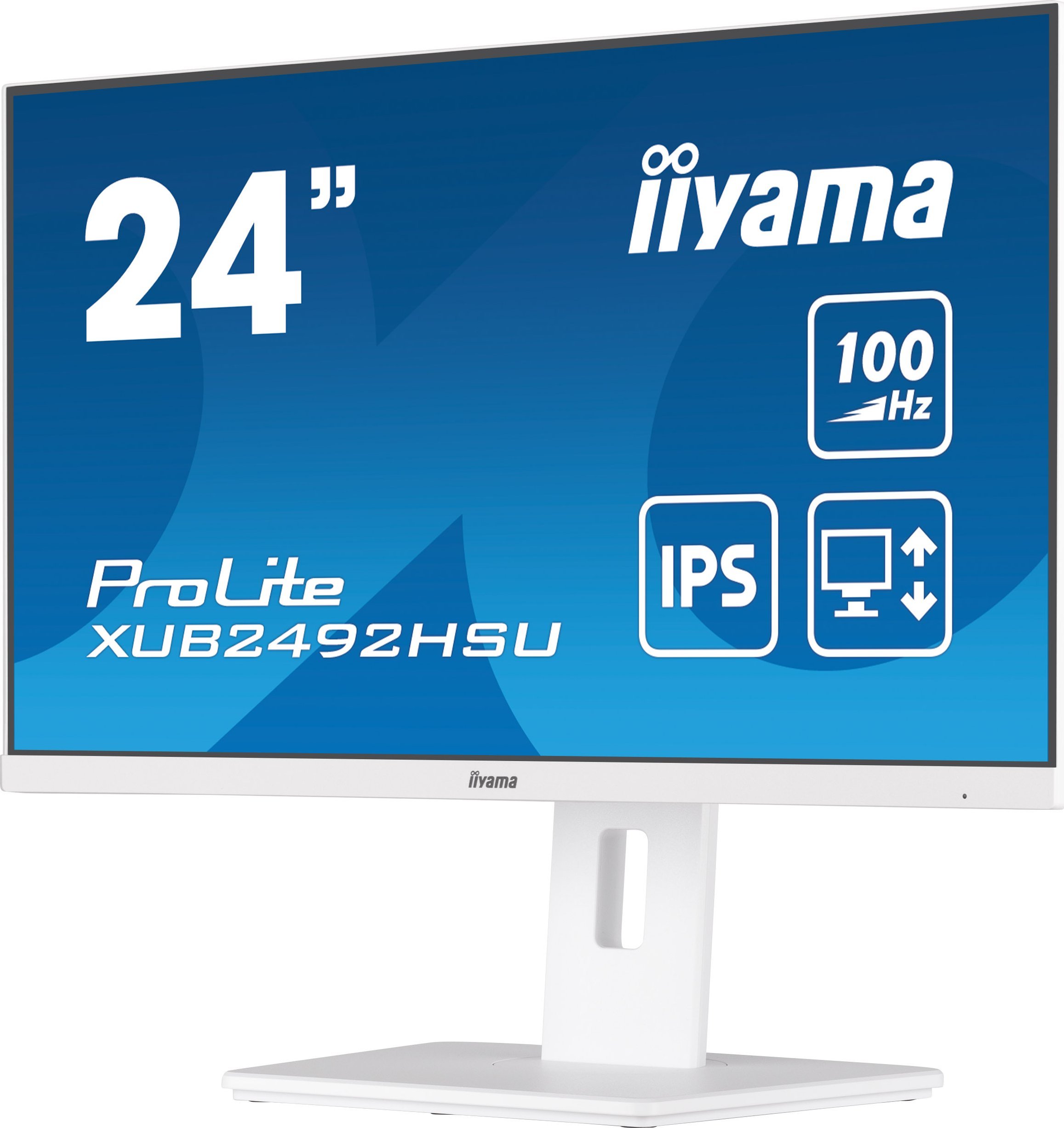 Monitor iiyama ProLite XUB2492HSU-W6, 23.8", IPS, 100 Hz, i bardhë