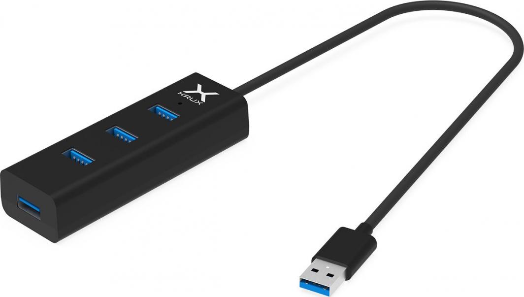 USB HUB Krux KRX0050, 4x USB A, USB 3.0, i zi