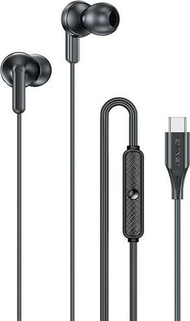 Kufje in ear Awei PC-25T, USB C, me tela, të zeza