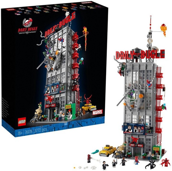 Set lodër LEGO Marvel Super Heroes 76178 Daily Bugle, 3772 pjesë