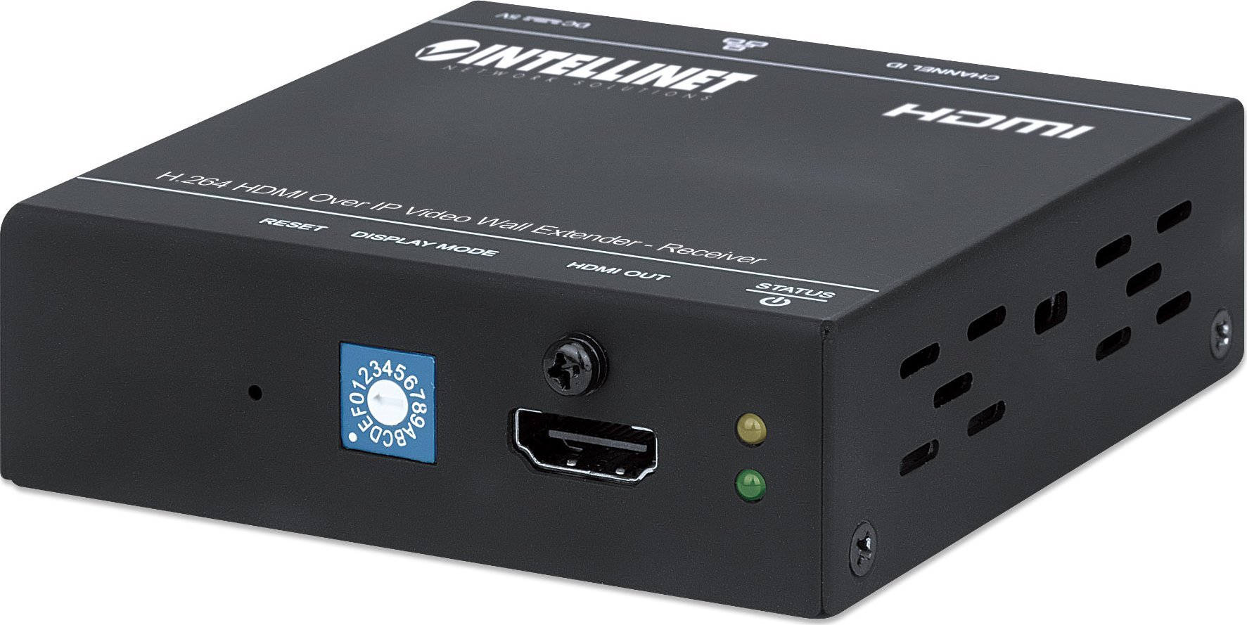 Marrës video audio Intellinet, deri 500 m, 1080p, i zi