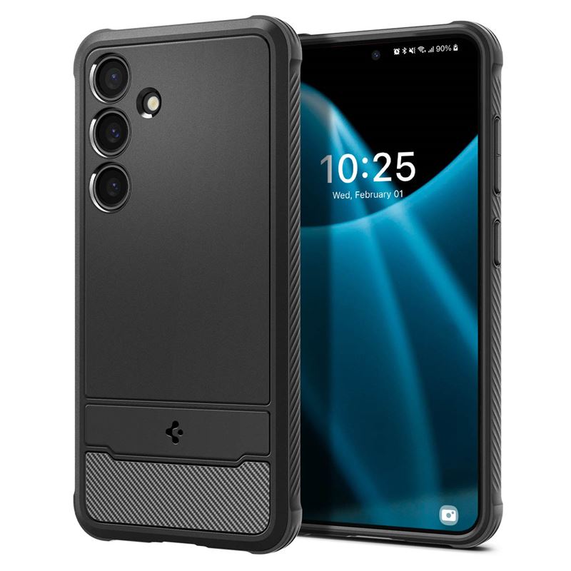 Mbështjellëse për Samsung Galaxy S24 Spigen Rugged Armor, e zezë