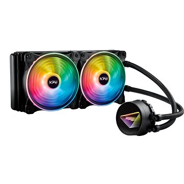 Ftohës uji CPU Adata XPG Levante X 240, radiator 240mm, ARGB, i zi