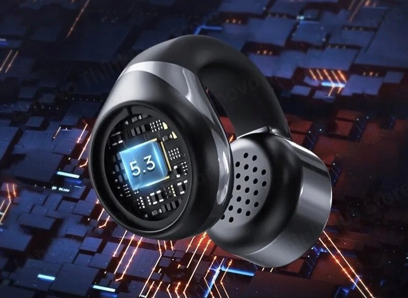 Dëgjuese Lenovo X20 Ear Clip TWS, 6 orë, 10m, me mikrofon, të zeza